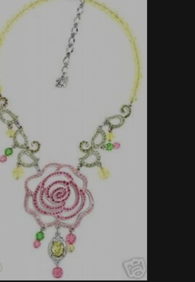 Swarovski & Disney Belle Rose Necklace - Picture 8 of 8